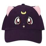 Sailor Moon Luna Cat Face Snapback Hat