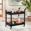 Buylateral Butler Bar Cart with Locking Casters - 2 of 4
