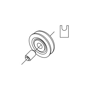 Brixwell 11-218a Screen Door Wheel Only screen Door Roller & Axle 2 Pk - 1 of 2