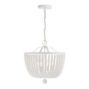 Crystorama Lighting Rylee 4 - Light Chandelier in  Matte White - 1 of 2