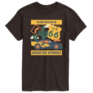 Men's - Cars - Lightning McQueen Radiator Springs Short Sleeve Graphic T-Shirt - 1 of 3