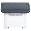 VidaXL Dog House Gray 23.2"x29.5"x26" Polypropylene - 3 of 4