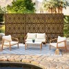 Dovelina Metal Outdoor Privacy Screen Freestanding Patio Decorative Screens - 2 of 4