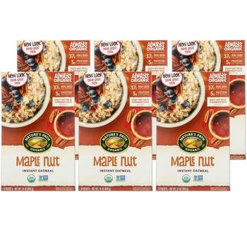 Nature's Path Maple Nut Instant Oatmeal - Case of 6/14 oz