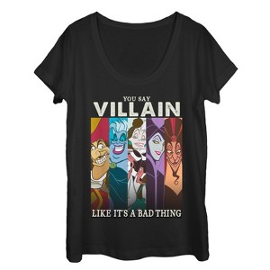 Women's Disney Princesses Villain Not a Bad Thing Scoop Neck - 1 of 3