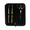 O'Creme Stainless Steel Precision Kitchen Culinary Fine-Tip Tweezer Tongs, Set of 3 - 3 of 3