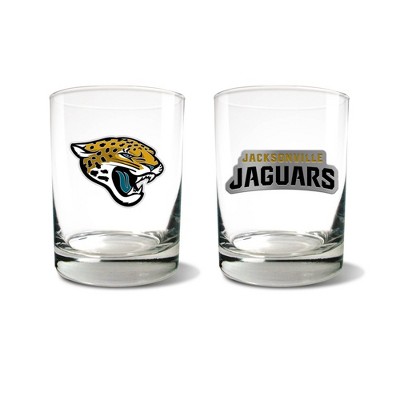 NFL Jacksonville Jaguars Rocks Glass Set - 2pc