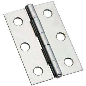 National Hardware 2-1/2 in. L Zinc-Plated Silver Narrow Hinge 2 pk - 1 of 1