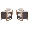 Gymojoy 4 Pieces Outdoor Patio Chairs Club Chair Set for Garden - 3 of 4