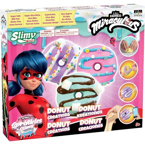 Miraculous Ladybug Sprinkles N' Slimy Donuts, Slime Kit With Donut