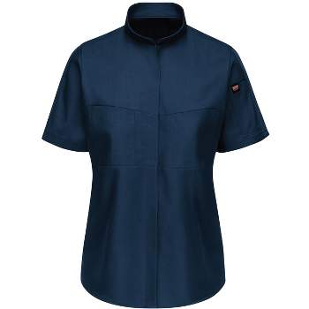 Red Kap Women's Short Sleeve Performance Pro+ Work Shirt With Oilblok + Mimix