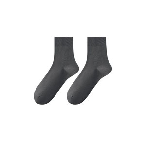 Anna-Kaci Women's Solid Crew Socks 2-Pack Soft Stretch Knit Comfortable Lightweight Everyday Fit - 1 of 1