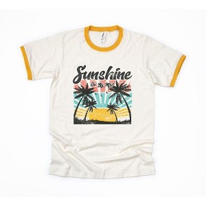 Simply Sage Market Women's Sunshine On My Mind Short Sleeve Ringer Tee - 1 of 3