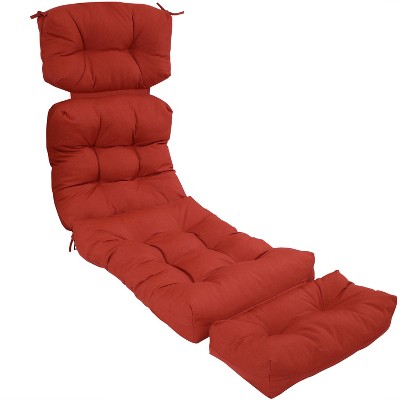 Sunnydaze Indoor outdoor Olefin Polyester Tufted Chaise Lounge