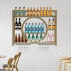 YIYIBYUS Wall Mounted Wine Rack, Wine Bottle Shelf, Hanging Metal Wine Rack Cabinet - 2 of 4