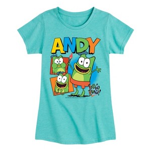 Girls' - Lets Go Luna - Andy Fitted Short Sleeve Graphic T-Shirt - 1 of 4