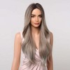 Jessie's Wig 26 Inch Long Wavy Synthetic Wig Ash Blonde With Dark Roots 1 Pc/Pack - 4 of 4