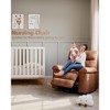 Power Swivel Massage Chair – Overstuffed Faux Leather Recliner with Vibration & Heating for Living Room Relaxation - 2 of 4
