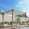 Outdoor Aluminum Pergola, Metal Freestanding Shelter with Adjustable Sun Shade Canopy, Reinforced Frame Outdoor Shelter for Patios - 2 of 4