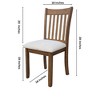 VYNXARIA Dining Room Furniture Set of 2 Seating Chairs Cushion Seats Wooden Back Kitchen Breakfast Chair - 4 of 4