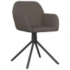 vidaXL Swivel Dining Chairs, 2 Pcs, Dark Gray Velvet - 3 of 4
