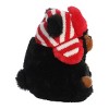 Aurora Mini Blake Black Bear Rolly Pet Festive Stuffed Animal Black 4" - 3 of 4