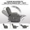 Manual Recliner Chair with Massage and Heat,Adjustable Lounge Chair with Cup Holders & Storage Pockets - 4 of 4