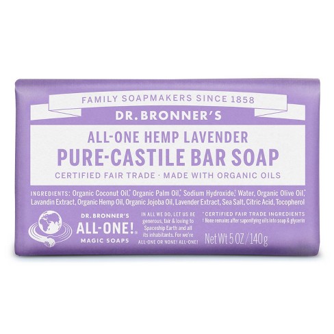 Dr Bronner S Bar Soap Lavender 5oz Target