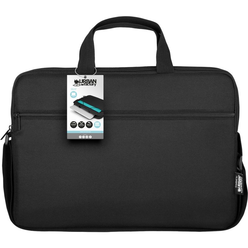 Urban Factory Nylee Carrying Case for 14" Notebook - Black - Shock Absorbing, Water Resistant - 210D Polyester Interior - Handle, 3 of 7