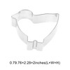 Unique Bargains Cookie Mould Cutter Rabbit Head Shaped Dishwasher Safe Stainless Steel Silver Tone 1Pcs - 3 of 4
