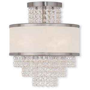 Livex Lighting Prescott 3 - Light Semi-Flush Mount in  Winter Gold - 1 of 1