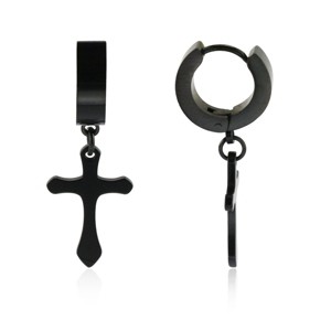 Slate by Rebl Cross Dangle Earring  Stainless Steel, 14x34mm - 1 of 1
