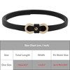 INSPIRE CHIC Women's Skinny Extra 8-Shaped Golden Buckle Holeless Waist Belts - 4 of 4