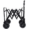 Vynxaria Expandable Dual-Layer Utility Wagon with 100% Extra Space - Grocery Cart for Camping, Shopping, Sports, Gardening - 3 of 4