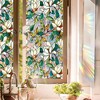 Decorative Stained Glass Window Film, Double-sided Colorful Plants and Flowers Window Decals, Non-Adhesive Removable Static Cling Vinyl Stickers - 3 of 4