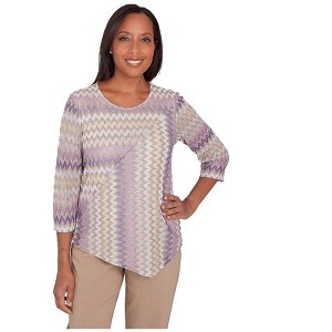 Alfred Dunner Womens Bedazzled Tunic Blouse - 1 of 1