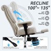 Efomao Big and Tall Office Chair 400lbs, PU Leather High Back Executive Office Chair with Footrest - 2 of 4
