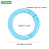 Unique Bargains Metal Spring O Rings Zinc Alloy Durable Multipurpose Lightweight Buckle 5/8 Inch - 3 of 4