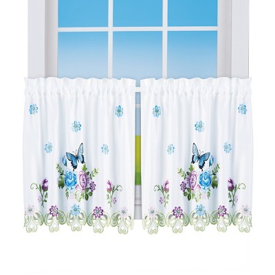 Collections Etc Beautiful Butterfly Curtains