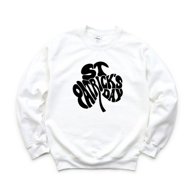 Simply Sage Market Women's Graphic Sweatshirt St. Patrick's Day Word Shamrock