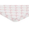 Sweet Jojo Designs Girl Baby Fitted Mini Crib Sheet Ballerina and Ballet Bows Pink and White - 2 of 4