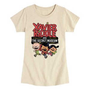 Girls' - Xavier Riddle and the Secret Museum - Logo Fitted Short Sleeve Graphic T-Shirt - 1 of 3