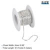Unique Bargains DIY Bag Clothing Decoration Crystal Rhinestone Sew on Close Claw Chain Trim - 2 of 4