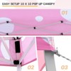 EAGLE PEAK Slant Leg Pop-up Canopy Tent Easy One Person Setup Instant Outdoor Beach Canopy Folding Portable Sports Shelter - 4 of 4