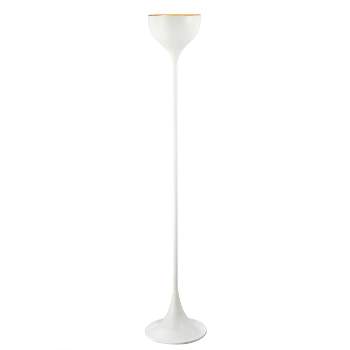 69.5" Metal Joyce Floor Lamp (Includes LED Light Bulb) White - JONATHAN Y