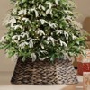 JIONJOY Natural Seagrass Christmas Tree Collar & Woven Skirt, Stand Base Cover for 4-9ft Trees, Indoor Holiday Decoration - 4 of 4