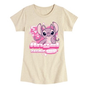 Girls' - Disney - Y2K Angel Fitted Short Sleeve Graphic T-Shirt - 1 of 3