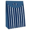 Big Dot of Happiness Navy Stripes - Simple Gift Favor Bags - Party Goodie Boxes - Set of 12 - 3 of 4