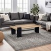 Royal Hampton Wide Rectangular Top Handcrafted Coffee Table, 60 Inch - 2 of 4