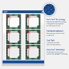 Avery Labels, 3" x 3", Silver-Green Plaid, Glossy, 60ct - 3 of 4